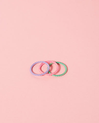 Twisted Band Midi Ring 3 Pack
