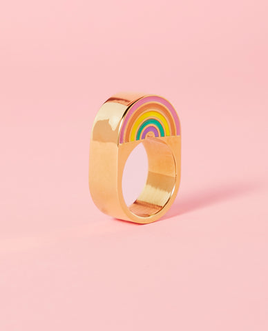 Rainbow Ring Gold