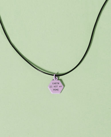 Earth Is Not My Home Cord Necklace