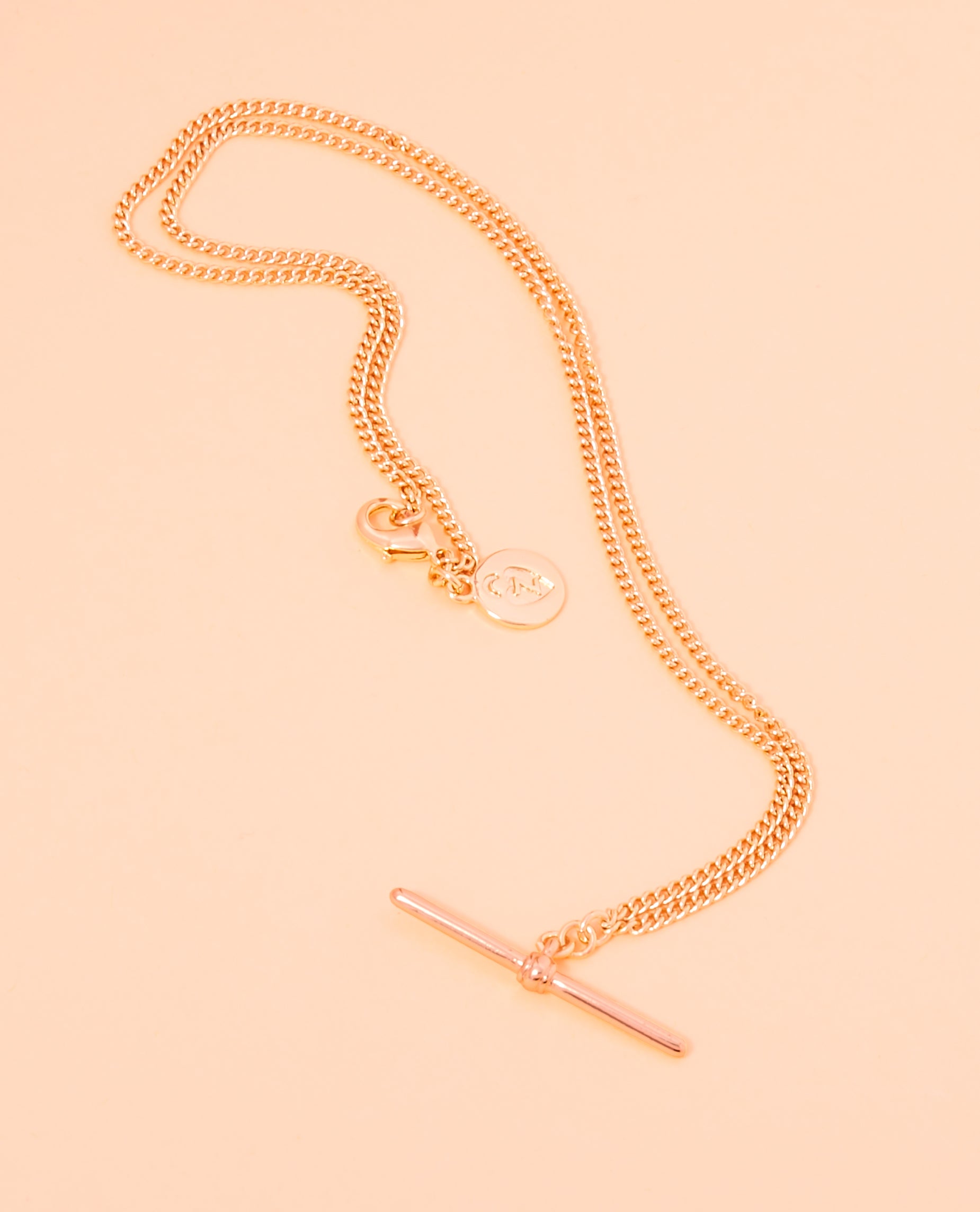 T-Bar Necklace Gold