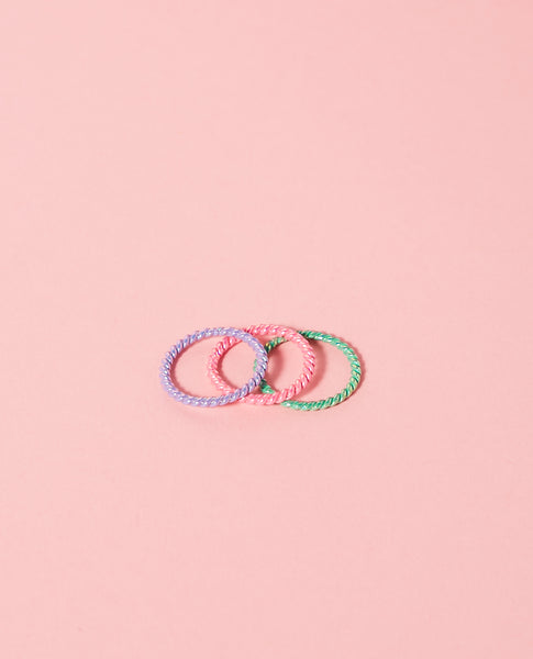 Twisted Band Midi Ring 3 Pack